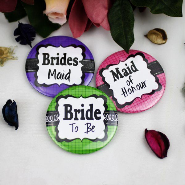 Bridal Shower Badge- Asst Colours