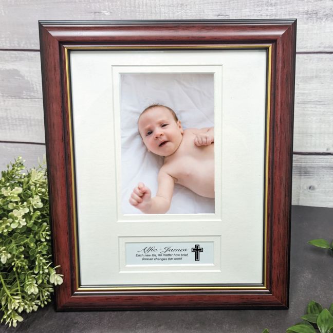 Baby Memorial Photo Frame with Personal Message