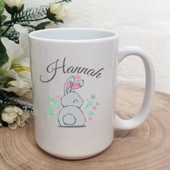 Personalised Easter Coffee Mug - Cotton Tail