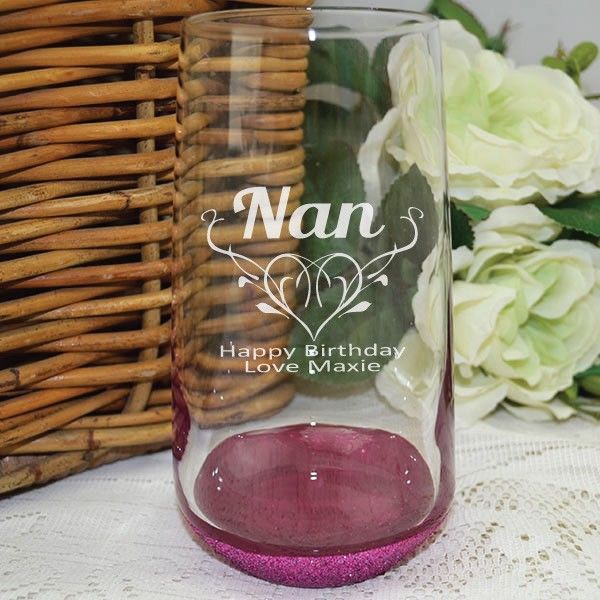 Nana Engraved Personalised Glass Tumbler 400ml