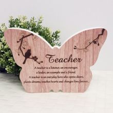Teacher Butterfly Sentiment Plaque