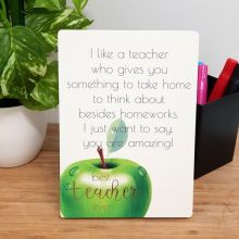 Best Teacher Ever Desk Plaque - Amazing