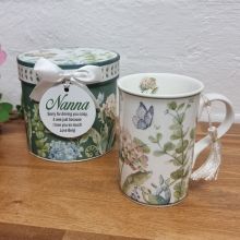 Nanna Hydrangea Mug with Personalised Gift Box