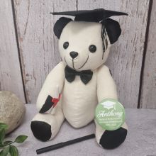 Personalised Graduation Signature Autograph Bear