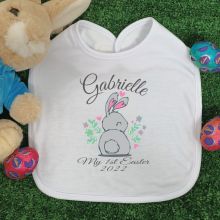 Personalised Easter Bib - Heart Rabbit