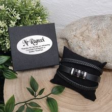 Stacked Leather Bracelet Teacher Gift Box