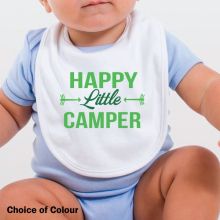 Happy Little Camper Baby Bib