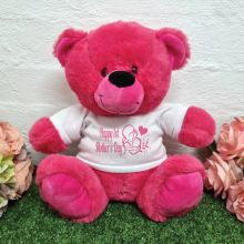 1st Mothers Day Teddy Bear 30cm Plush Pink