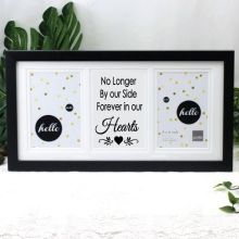 Pet Memorial Black Gallery Collage Frame - By Our Side Typography Print