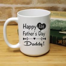 1st Fathers Day 15oz Coffee Mug - Heart