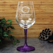Basketball Coach  Engraved Personalised Wine Glass