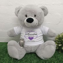 In Loving Memory Teddy Bear Urn Memorial Grey 40cm 