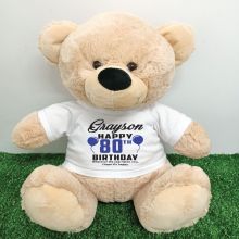 Personalised 30th Birthday Bear Cream 40cm