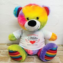 In Loving Memory Teddy Bear 40cm Rainbow