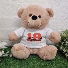 18th Birthday Bear Cream Plush 30cm