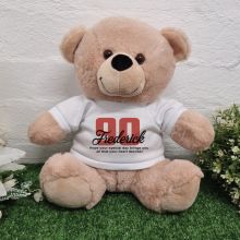 90th Birthday Bear Cream Plush 30cm