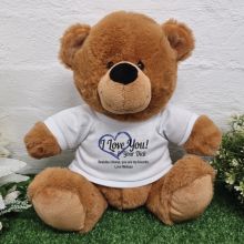 Valentines Day Bear Love Your Naughty Bits - 30cm Brown