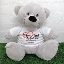 Valentines Bear Love Your Naughty Bits - 40cm Grey