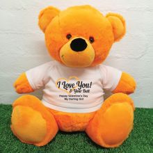 Valentines Day Bear Love Your Naughty Bits - 40cm Orange