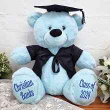 Graduation Bear with Cape Light Blue 40cm 