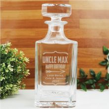Uncle Engraved Personalised Whisky Decanter 700ml