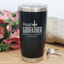 Godfather Personalised Insulated Travel Mug 600ml Black