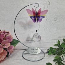 Butterfly Suncatcher on Stand with Memorial Plaque