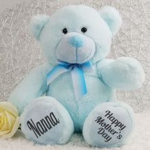 Nanna Mothers Day Teddy Bear Plush 30cm Light Blue