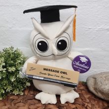 Graduation Signature Owl with Personalised Badge