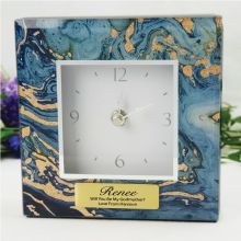 Godmother Glass Desk Clock - Fortune of Blue