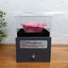 Get Well Pink Rose Jewellery Gift Box
