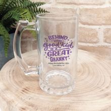 Behind Every Good Kid Is A Great Grandma Beer Stein