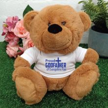 Godfather Personalised Teddy Bear Brown Plush
