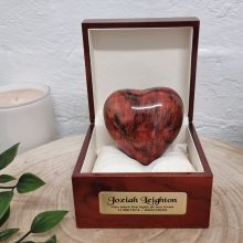 Memorial keepsake Wood Heart Urn For Ashes