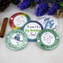 Brother To Be Baby Shower Badge
