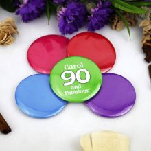 Personalised 90th BirthdayParty Badge