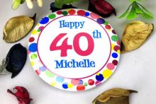 Personalised 40th Party Badge 