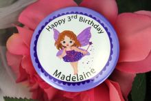 Personalised Fairy Birthday Badge - Any Age