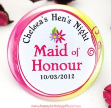 Personalised Hens Night Party Badge