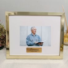 Memorial Personalised Photo Frame Gold