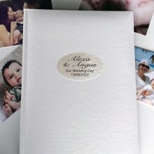 Personalised Wedding Day Album 300 Photo White