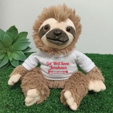 Personalised Get Well Sloth Plush - Curtis