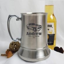 Engraved Personalised Stainless Beer Stein Glass (M)