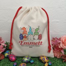 Personalised Easter Sack Hunt Bag 30cm  - Gnome