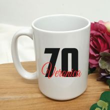 Personalised 70th Birthday Coffee Mug 15oz