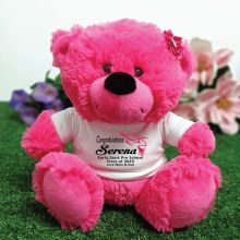 Personalised Graduation Teddy Bear - Hot Pink