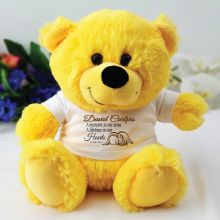 Personalised Angel Memorial Teddy Bear - Yellow