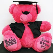 Personalised Graduation Bear with Cape Pink 40cm 
