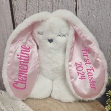 First Easter Flat Bunny Comforter Pink