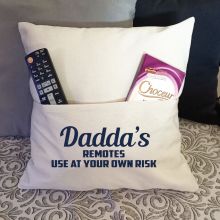 Dad Personalised Pocket Pillow Ivory Cover